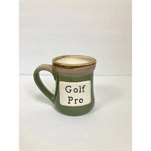 Golf Pro stonewear coffee tea mug cup